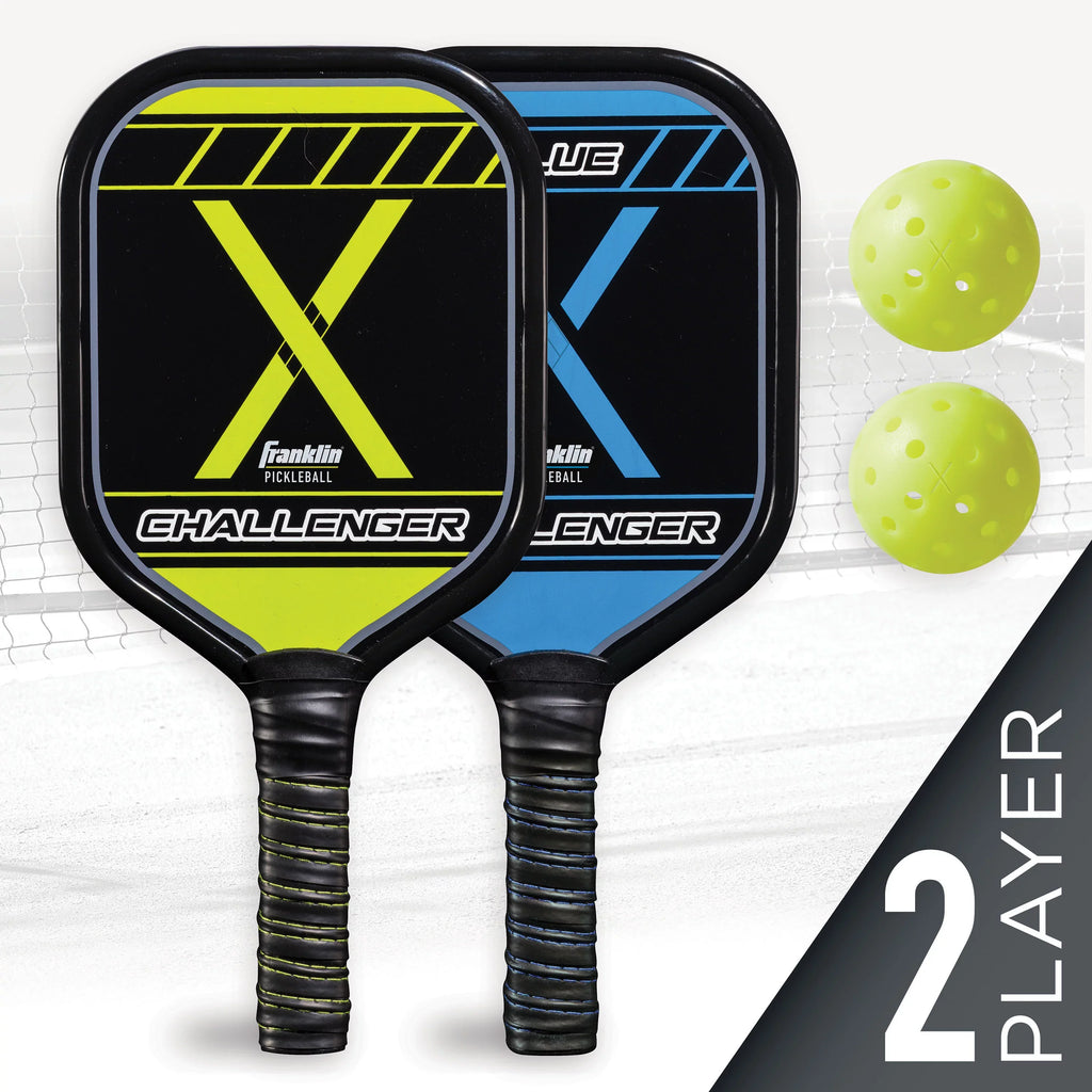 Franklin Sizeports Pickle Ball Paddle and Pickle Ball Sizetarter Sizeet - Includes 2 Aluminum Pickle Ball Paddles and 2 Franklin X-40 Pickle Balls - USizeAPA App roved