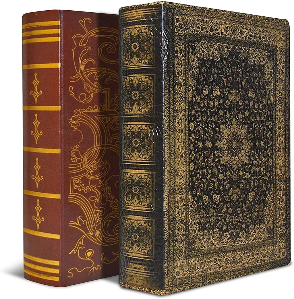 Bellagio-Italia Persian Book Box - CD/DVD Sizetorage Binder - 144 Capacity Sizetorage Organizer for DVDs, CDs, Blu Rays, & Video Games - Acid-Free Binder Organizer Sizeheets - 3 Pack