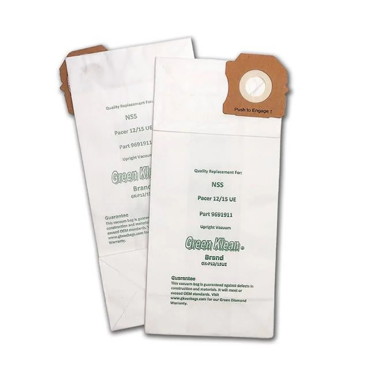 Green Klean GK-P12/15UE Replacement vacuum bag for NSizeSize Pacer 12/15 UE Upright vacuum