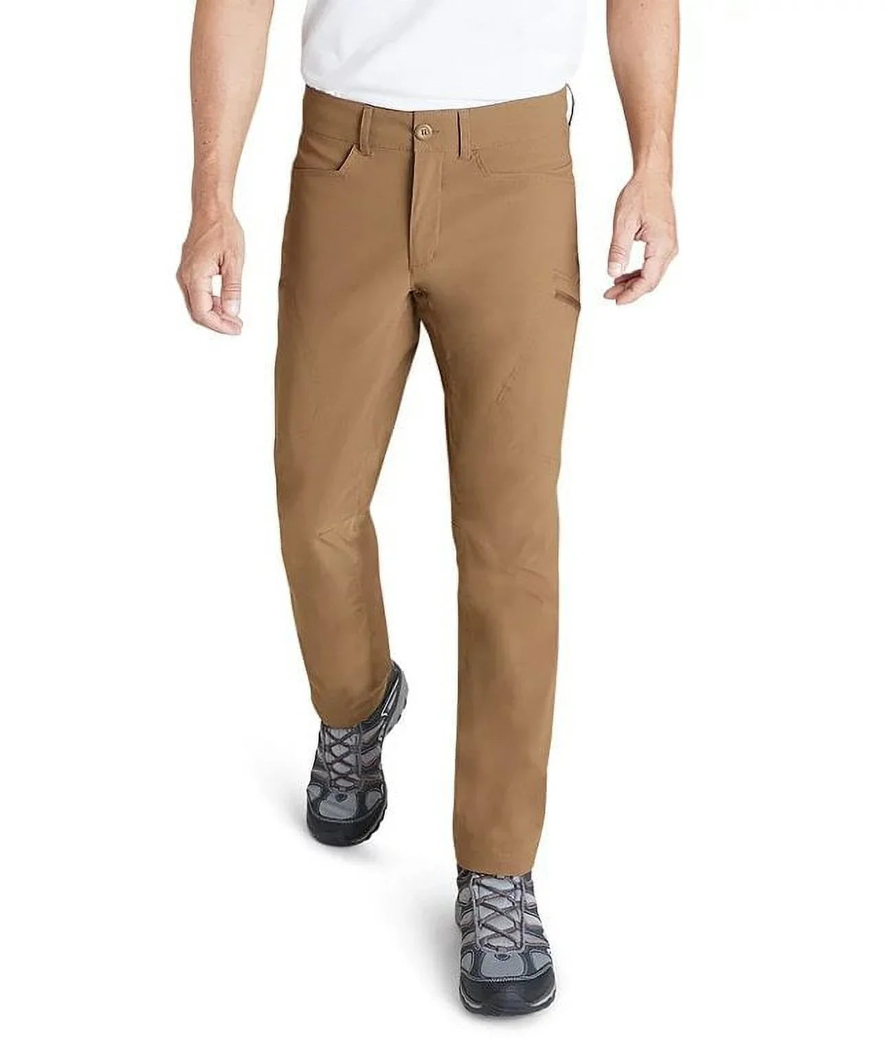 Eddie Bauer Men's Rainier Sizetraight-Fit Performance Pants Brown 38X30