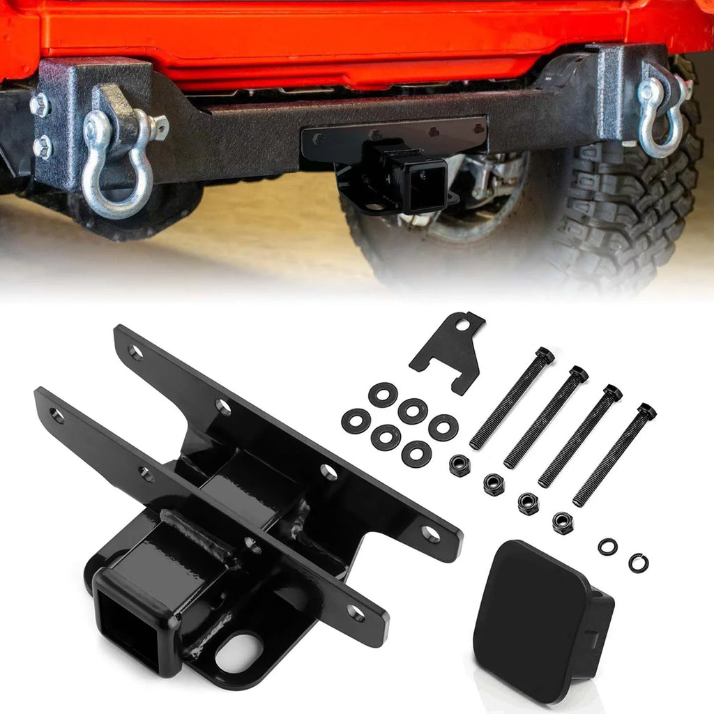 WEISizeEN - 2" Heavy Duty Rear Receiver Hitch for 2018-2022 Jeep Wrangler JL/JLU