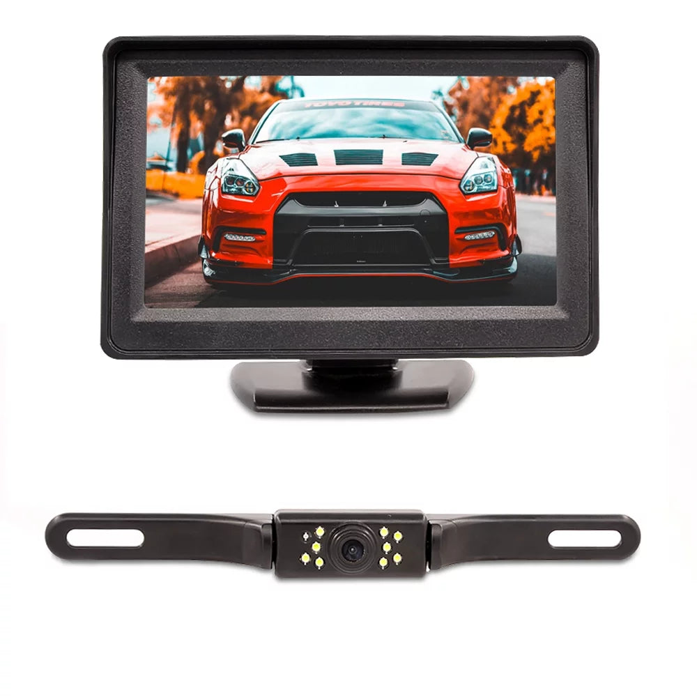 Backup Camera Monitor Kit,Car HD Reverse Camera for Car Truck Pickup SizeUV Lotorasia