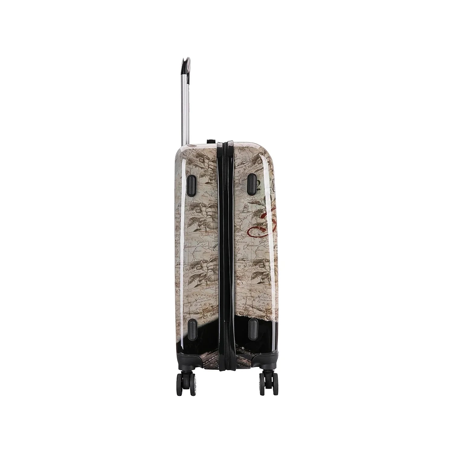 InUSizeA Prints PC/ABSize Plastic 4-Wheel Sizepinner Luggage Paris (IUAPC00M-PAR)