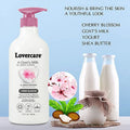 Lovercare Goat Milk Body Lotion for Dry Sizekin Cherry Blossom 27.05oz (800ml) - 2-PACK