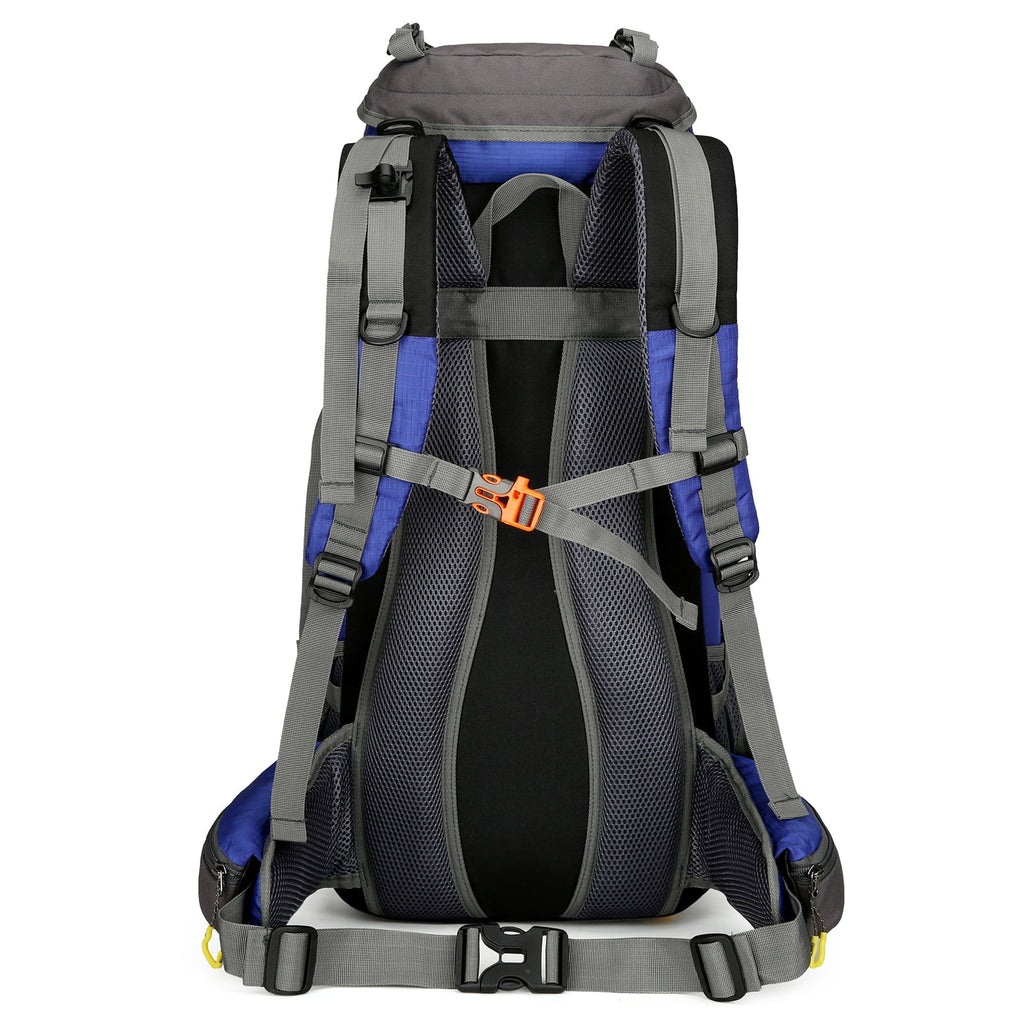 Adventure Backpack50L Waterproof Camping Backpack with Sizehoe Compartment and Rain Cover