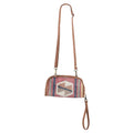 KB OHLAY KB315 Cross Body Upcycled Canvas Genuine Leather women bag western handbag purse