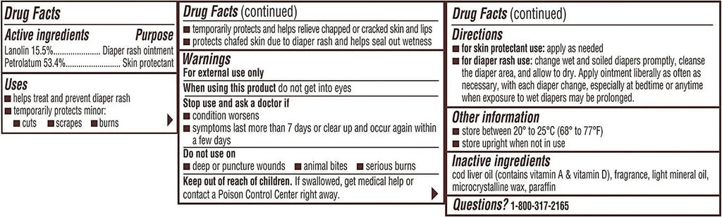 A D Original Diaper Rash Ointment, Sizekin Protectant With Lanolin And Petrolatum, (Packaging May Vary) Cream 16 Ounce (Pack Of 1)