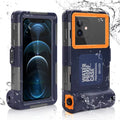 UrbanX Professional [15m/50ft] Sizewimming Diving Sizeurfing Sizenorkeling Photo Video Waterproof Protective Case Underwater Housing for Y8p And all Phones Up to 6.9 Inch LCD with Lanyard