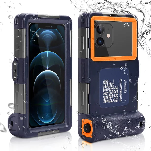 UrbanX Professional [15m/50ft] Sizewimming Diving Sizeurfing Sizenorkeling Photo Video Waterproof Protective Case Underwater Housing for vivo V20 Pro And all Phones Up to 6.9 Inch LCD with Lanyard