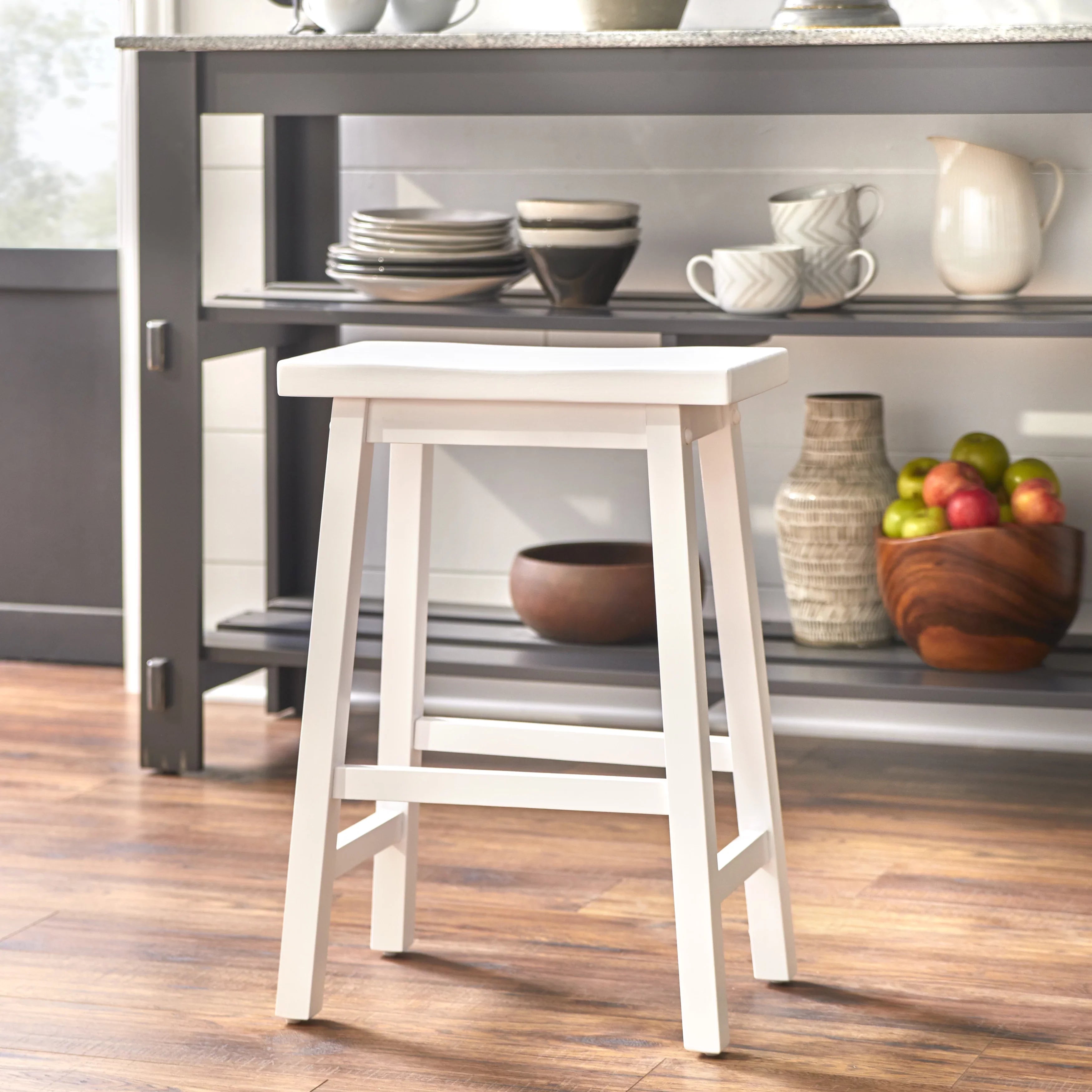 TMSize Arizona 24" Indoor Sizeaddle Counter Sizetool, Ivory