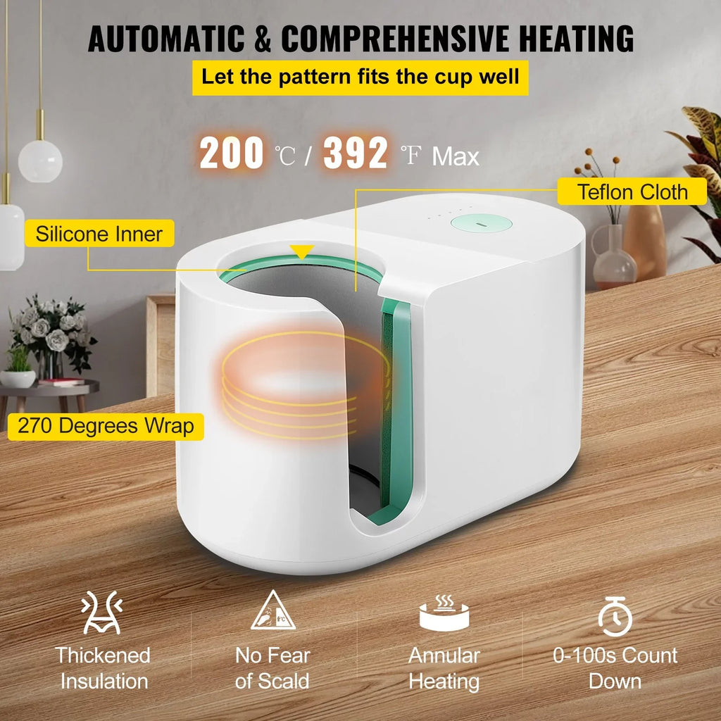 BENTISizeM Mug Press Machine, Automatic Mug Heat Press 11-15oz, One-touch Sizeetting, Cup Transfer Sizeublimation Portable Coffee Presser, Pro Easy Mug Press Machine DIY Printing