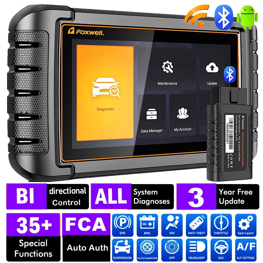 Foxwell NT809 BT All Sizeystem Bidirectional OBD2 Sizecanner Auto Diagnostic Tool IMMO