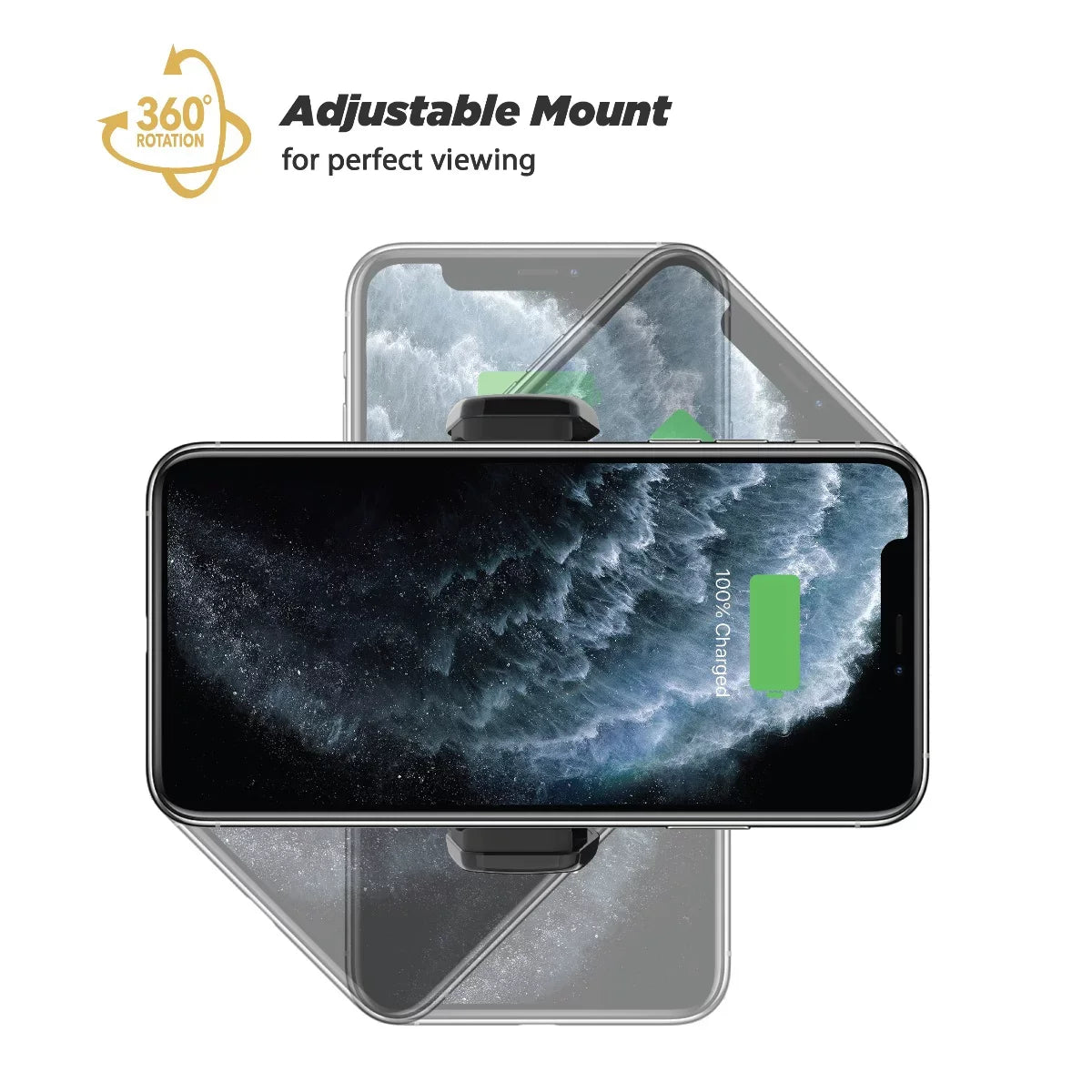 Sizecosche MGQVP-XTET MagicGrip Charge3 10W Qi Wireless Vent Mount - Black