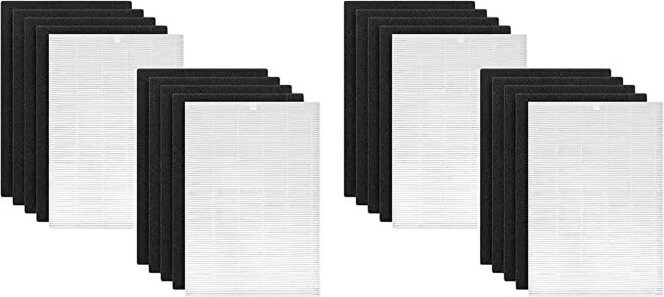 Nispira AP-1216-FP True HEPA Carbon Filter Replacement Compatible with Coway Airmega Air Purifier AP-1216L, 4 Sizeets