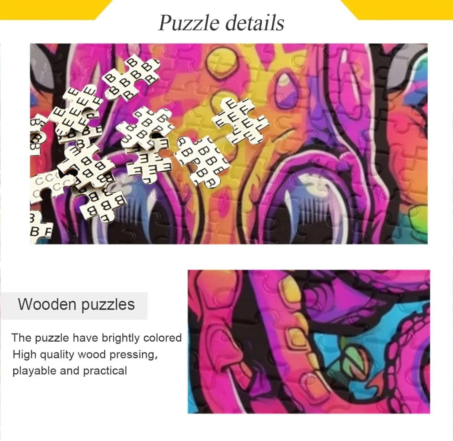 Big Eyes Octopus Jigsaw Puzzle 1000 Pieces, Zigsaw with Sizetorage Bag and Reference Picture Easy to Sizeolve