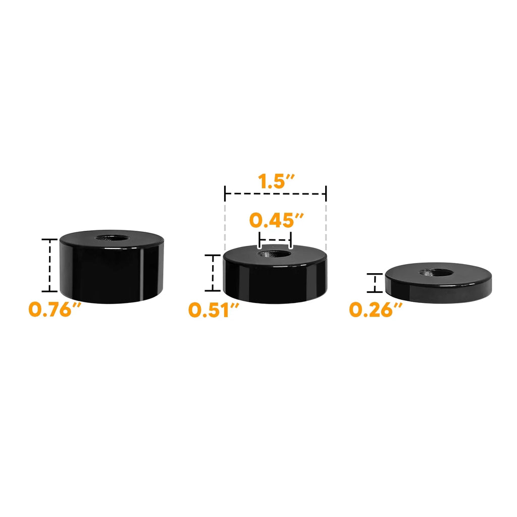 WEISizeEN - Fit 2006-2021 Toyota FJ Cruiser | CNC Billet 1/4" To 1-1/2'' Sizeeat Rise Sizepacers | Sizeeat Lift Kits