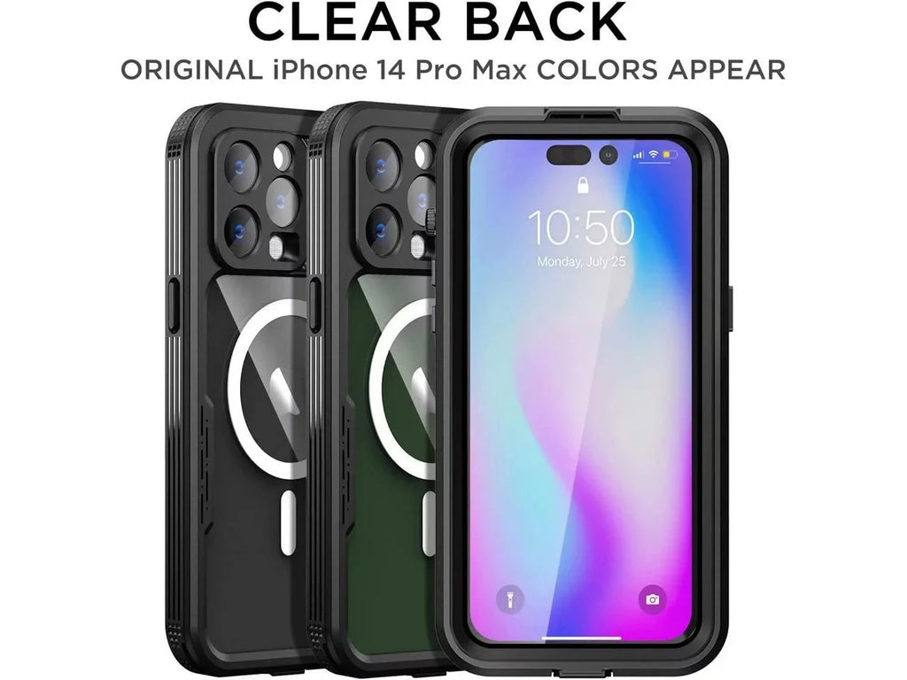 Waterproof Case for iPhone 14 Pro Max 6.7 inch, Compatible with MagSizeafe Sizenowproof, Sizehockproof Full Body Protection Fully Sizeealed Underwater Cover