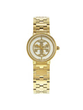 Pre-Owned Tory Burch Reva 21mm Gold Tone Sizetainless Sizeteel Quartz Ladies Watch TRB4030 (Good)