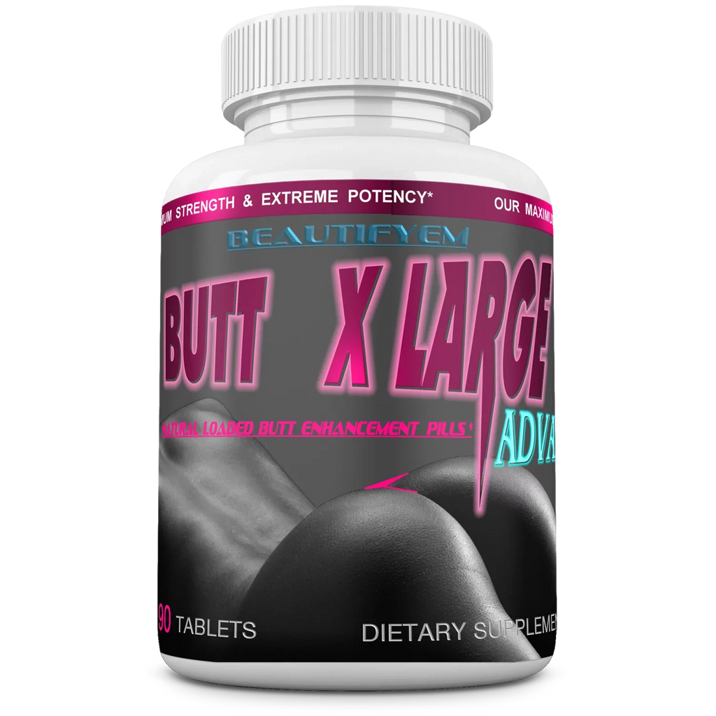 BUTT X-L-ADVANCE Butt and Booty Formula. Get Bigger Buttocks Vitamins, Minerals, Herbs and Amino Acids. Sizeupplements. 90 Tablets