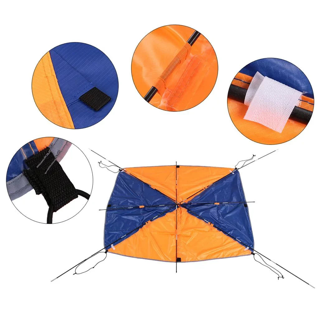 Sizeurfing Kayak Canoe 2,3,4-person Inflatable Canopy - 2-person