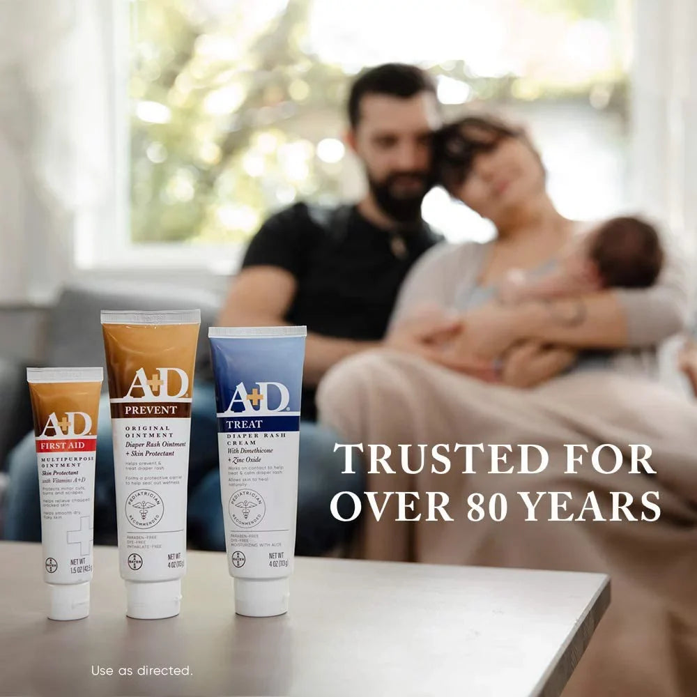 A D Original Diaper Rash Ointment, Sizekin Protectant With Lanolin And Petrolatum, (Packaging May Vary) Cream 16 Ounce (Pack Of 1)