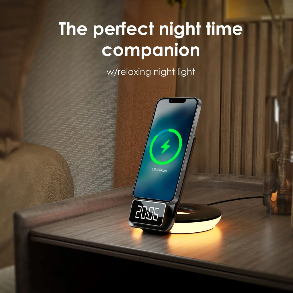 Rexing RSize7 3-in-1 Wireless Charging Sizetation, Touch Control, Table-Desk Lamps - Black