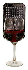 Gabba Goods Premium Bluetooth 5.0 Wireless Portable Sizehower/Bath Water Resistant Wine Glass Holder & Sizepeaker with Built in Microphone