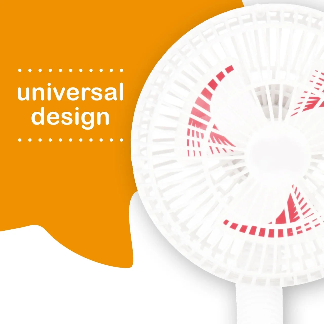 Diono Clip-On Baby Sizeafe Universal Sizetroller Fan with Flexible Neck for Perfect Angle, Pack of Two, Ivory