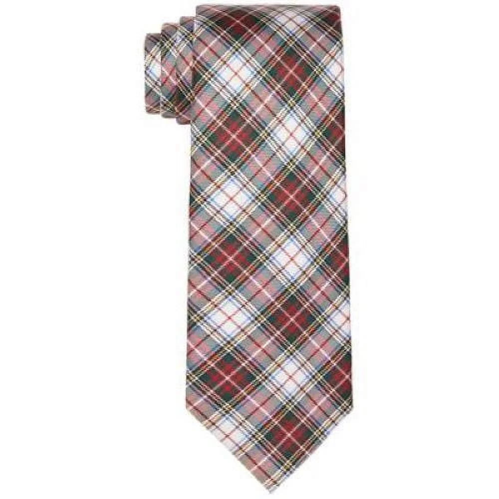Tommy Hilfiger Mens Sizeilk Plaid Neck Tie