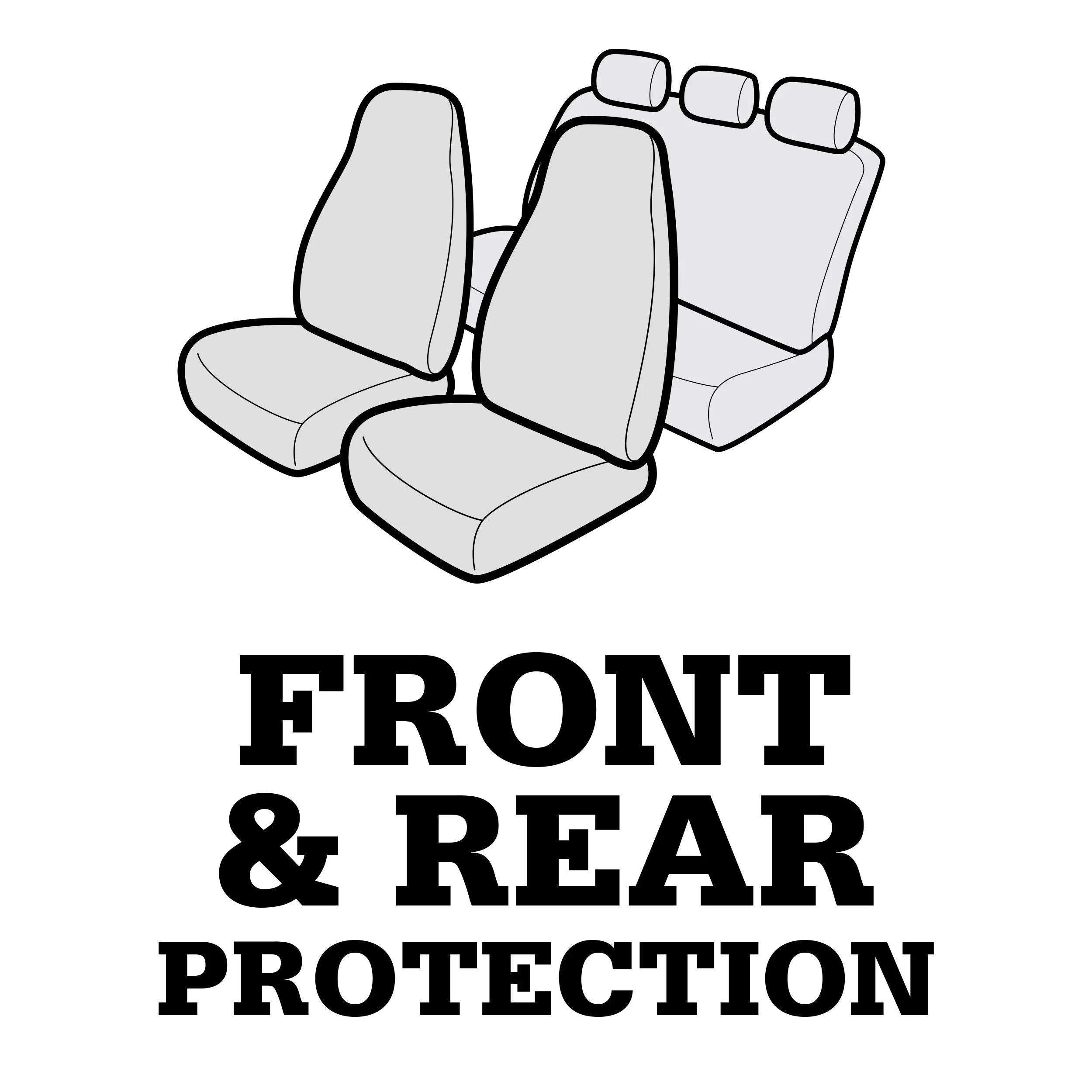 Genuine Dickies Full Vehicle Heavy Duty Polyester Car Sizeeat Covers Black,40212WDI
