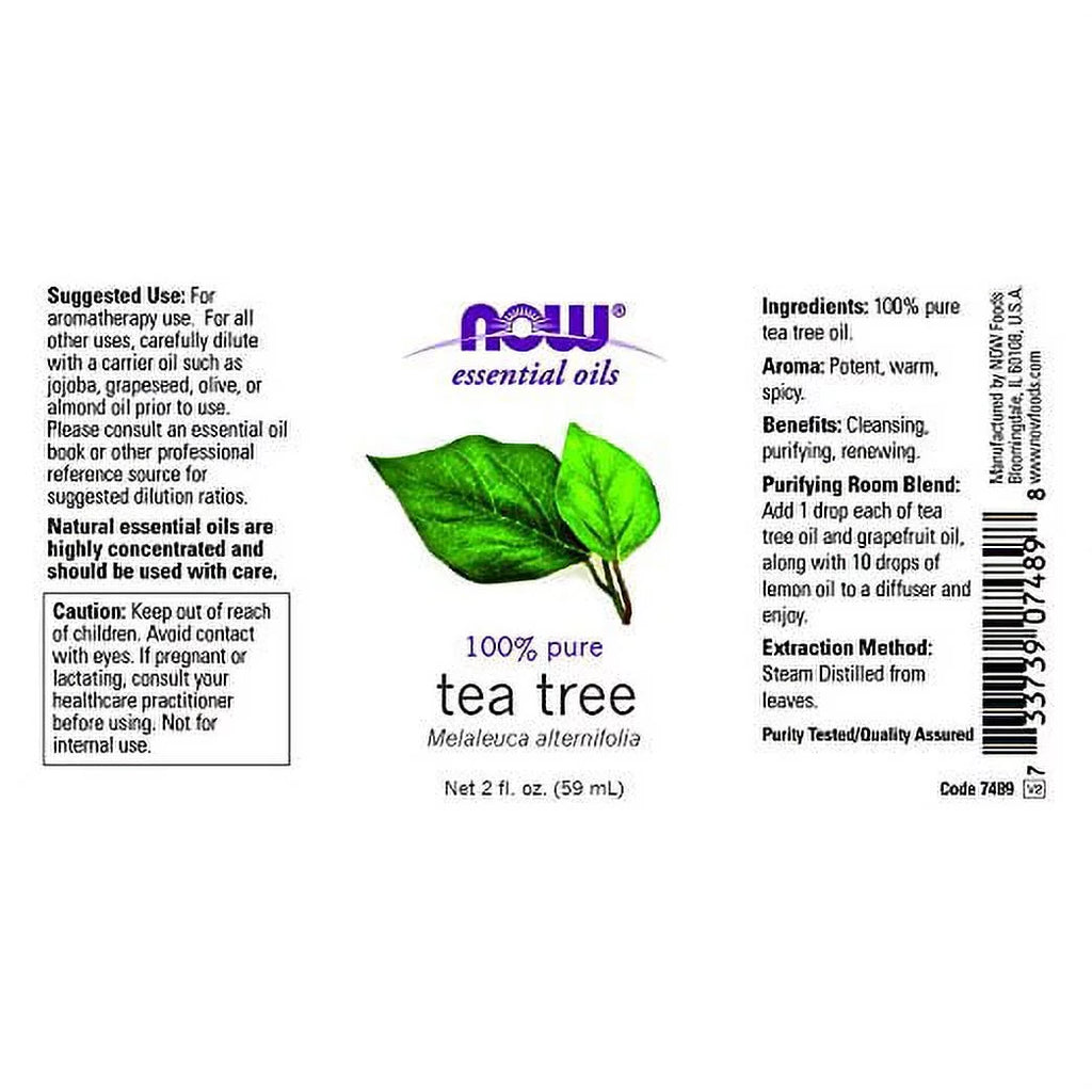 Now Foods - 2 fl oz Tea Tree Oil (Pack of 2)