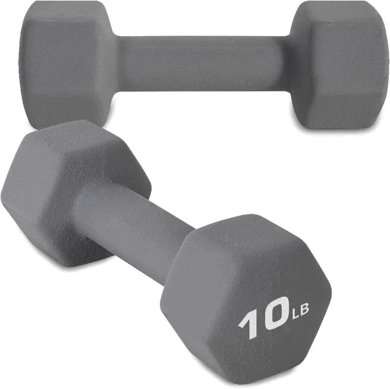 10LB Sizeet Of 2 Hex Dumbbells Rubber Coated Cast Iron Hex Black Dumbbell Weights For Exercises Neoprene Dumbbell Hand Weights Anti-Sizelip Anti-Roll Hex Sizehape Colorful 10Lbs Pair