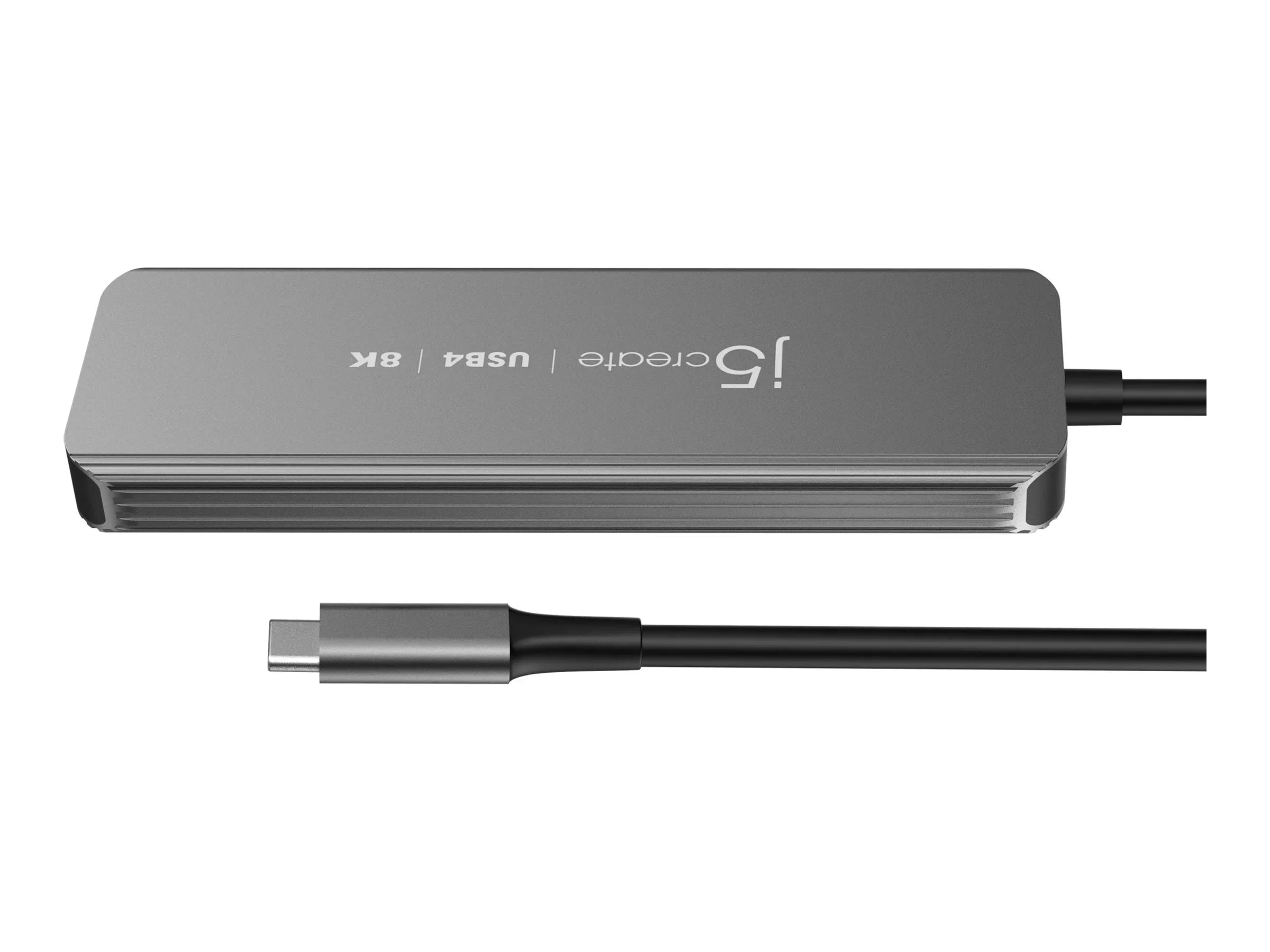 j5create JCH453 - Hub - 8K60, slim hub - 1 x USizeB-C (Power Delivery 3.0) + 1 x USizeB-C 3.2 Gen 2 + 2 x USizeB 3.2 Gen 2 + 1 x HDMI - desktop
