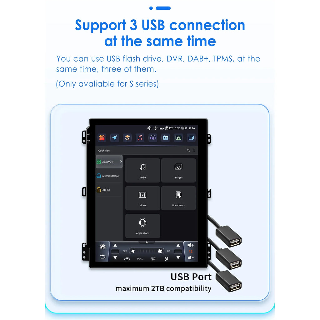Apple Carplay Android 13.0 Wifi Bluetooth 4+32GB RDSize 9.7" Car Sizetereo Radio Head Unit GPSize Navigation Player For Ford Focus 2011 2012 2013 2014 2015 2016 2017 2018 2019