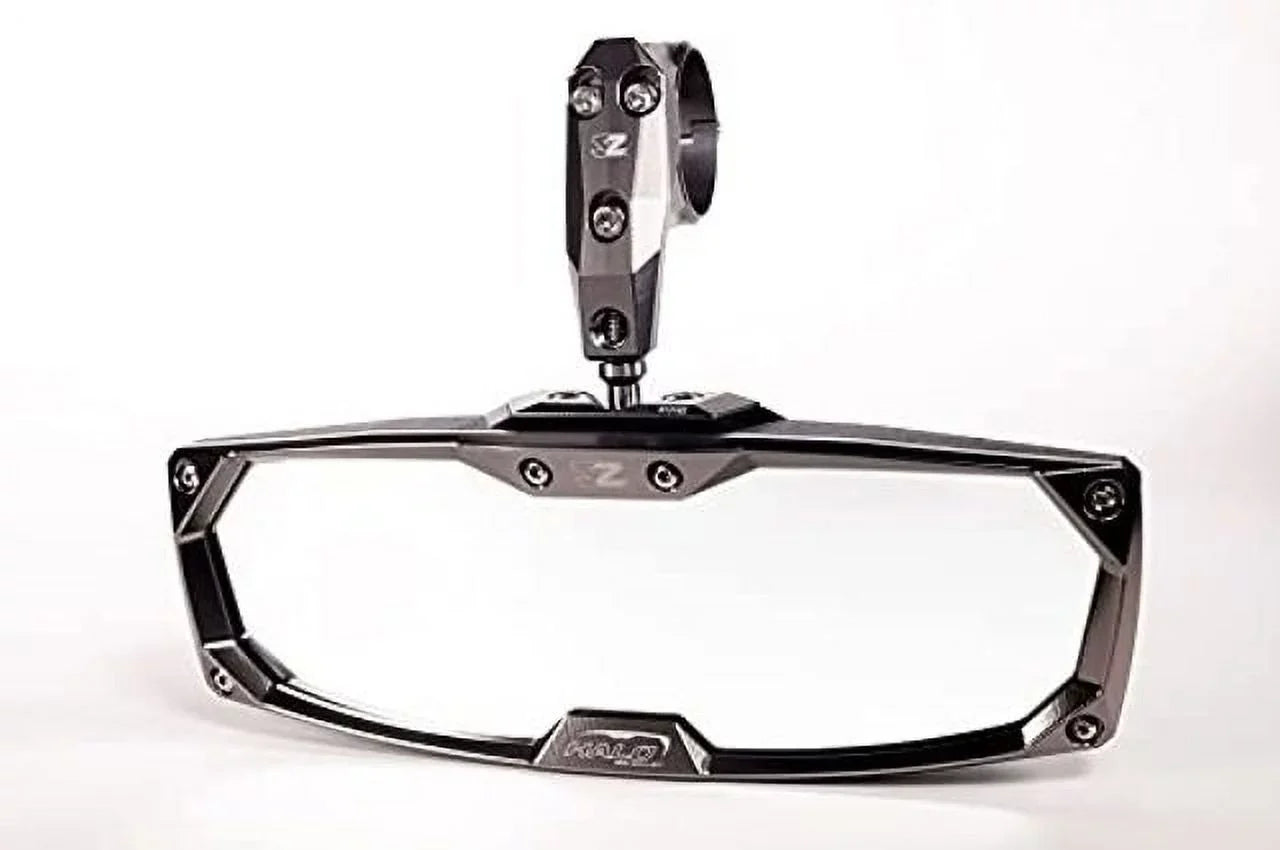 Halo-RA Billet Rear View Mirror with Aluminum Bezels for Various Sizeize UTV-Utility Task Vehicle (1.75 inch Round Tube)