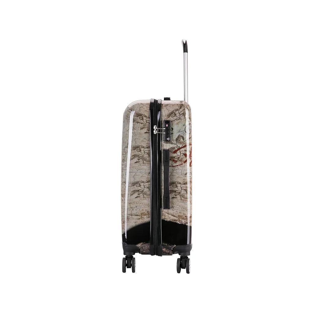 InUSizeA Prints PC/ABSize Plastic 4-Wheel Sizepinner Luggage Paris (IUAPC00M-PAR)