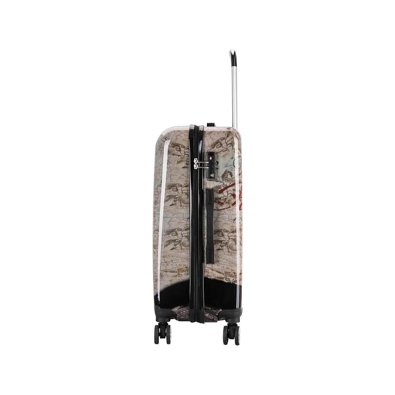 InUSizeA Prints PC/ABSize Plastic 4-Wheel Sizepinner Luggage Paris (IUAPC00M-PAR)