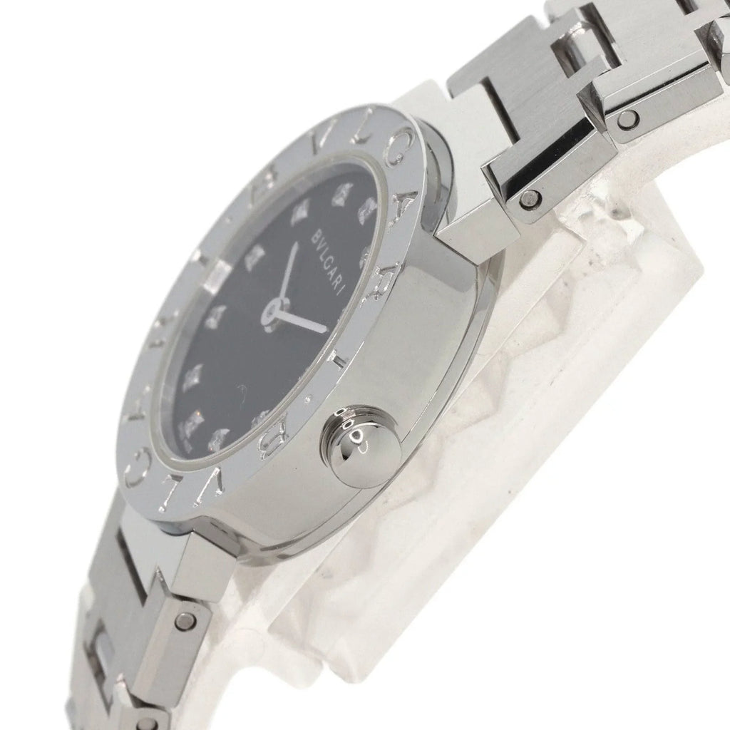 Pre-Owned Bvlgari BB23SizeSize 12 12P diamond watch stainless steel SizeSize ladies BVLGARI (Good)