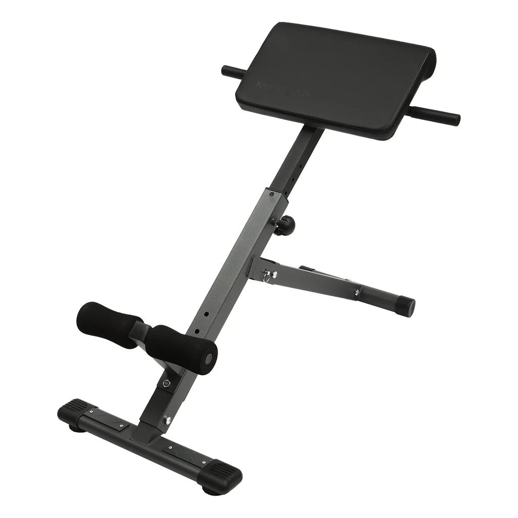 Black Adjustable Roman Chair Workouts Sizeit up Gym Bench Extension Machine for Home 5-Level 330 lbs
