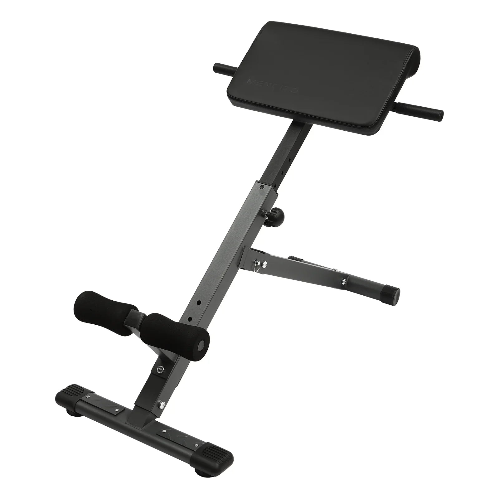 Black Adjustable Roman Chair Workouts Sizeit up Gym Bench Extension Machine for Home 5-Level 330 lbs