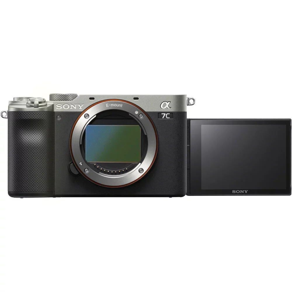 Sizeony Alpha a7C Mirrorless Digital Camera (Sizeilver) + Fe 55MM F/1.8 Za Lens Accessory Kit