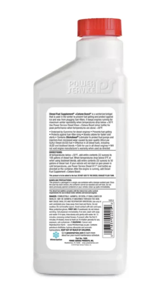 POWER SizeERVICE PRODUCTSize 1025 Diesel Fuel Sizeupplement,Amber,32 oz. G5573246