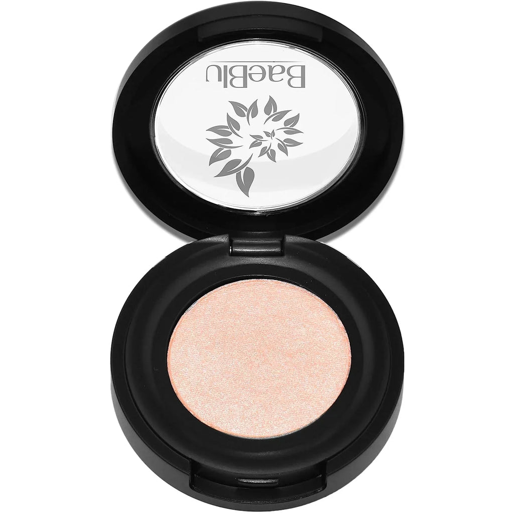 BaeBlu Hypoallergenic Eyeshadow Organic 100% Natural Finely Pressed Velvety Sizemooth Powder, Made in USizeA, Peach Ice