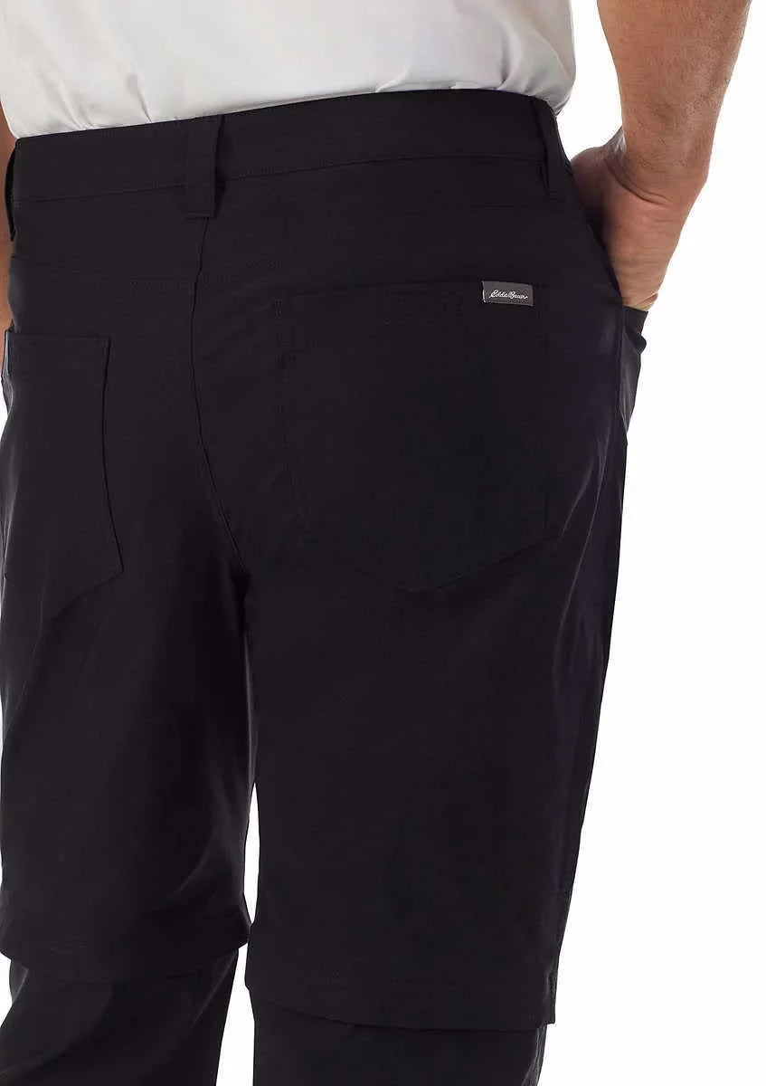 Eddie Bauer Mens Lightweight Convertible Pant (Black 34x32)