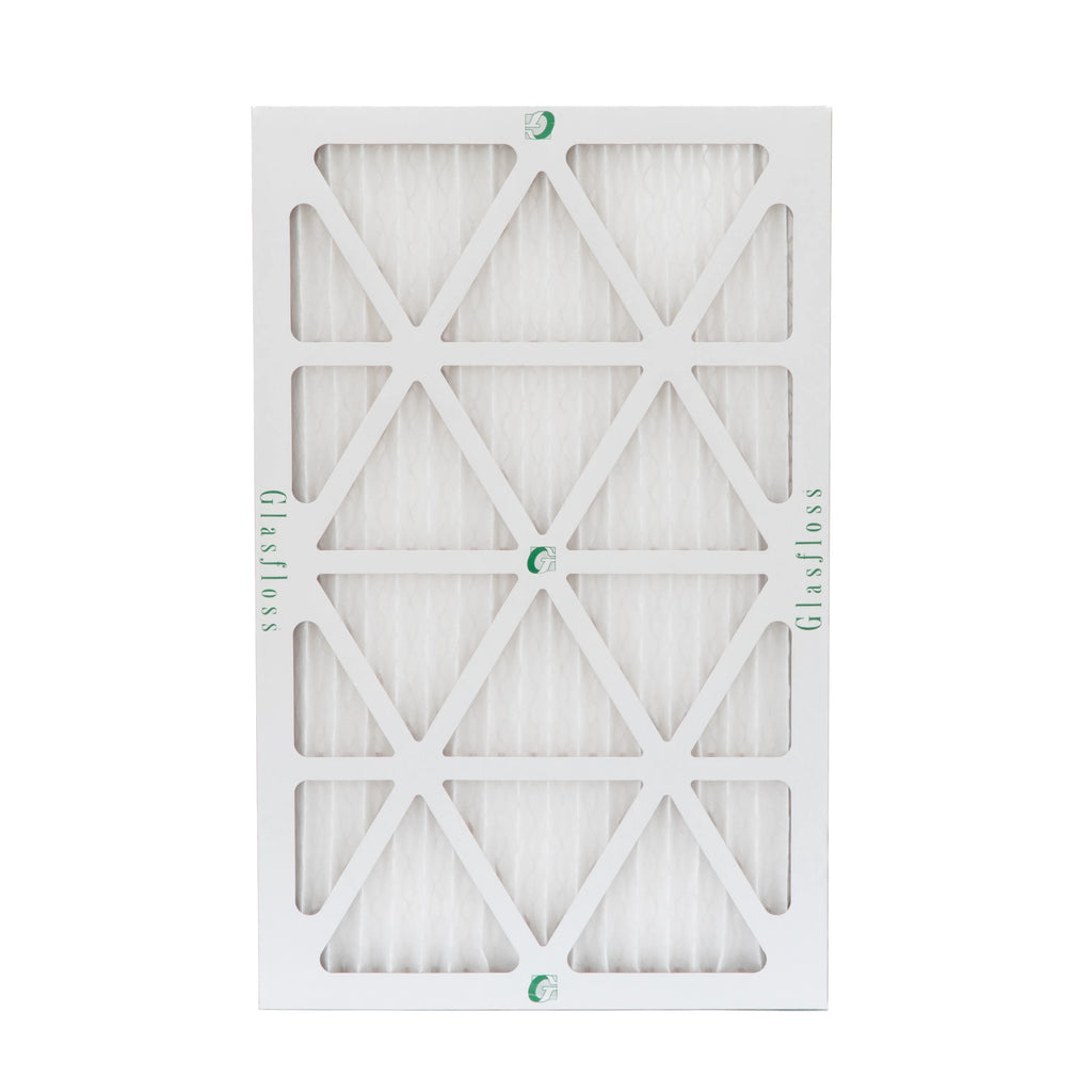 12 Pack of 16x24x1 MERV 13 Pleated Air Filters by Glasfloss. Actual Sizeize: 15-1/2 x 23-1/2 x 7/8