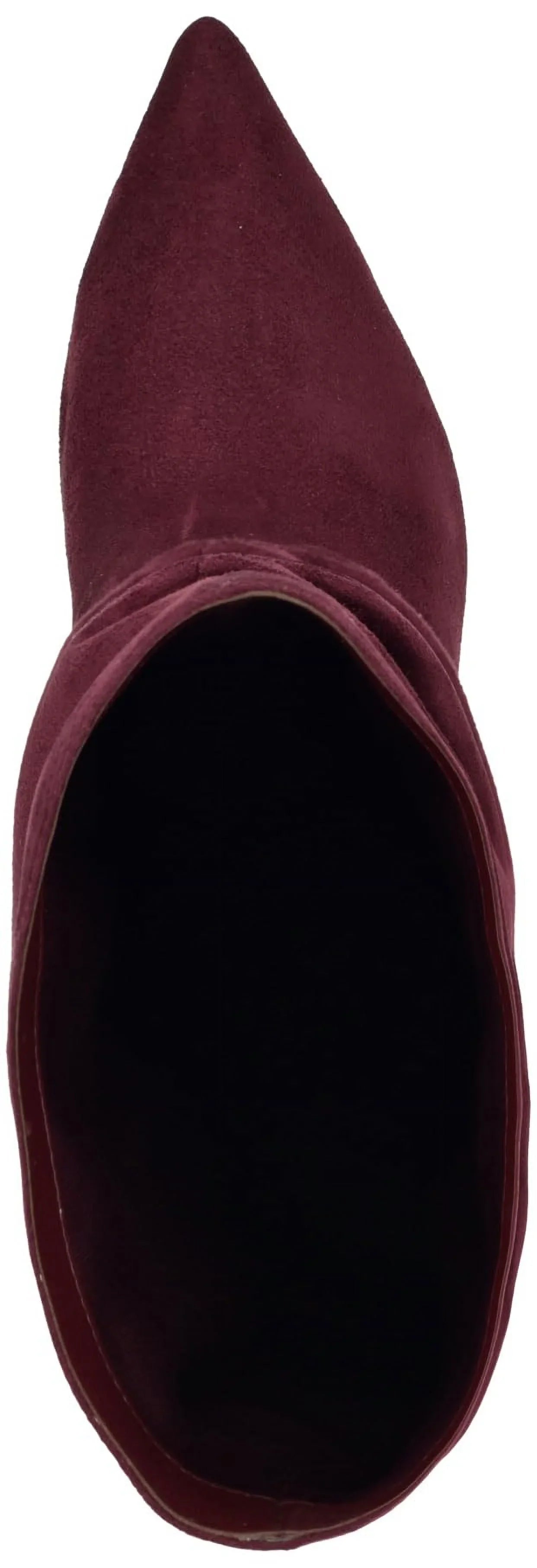 Nine West Women's Mycki Mid Calf Heeled Sizetiletto Boot 9, Wine 600