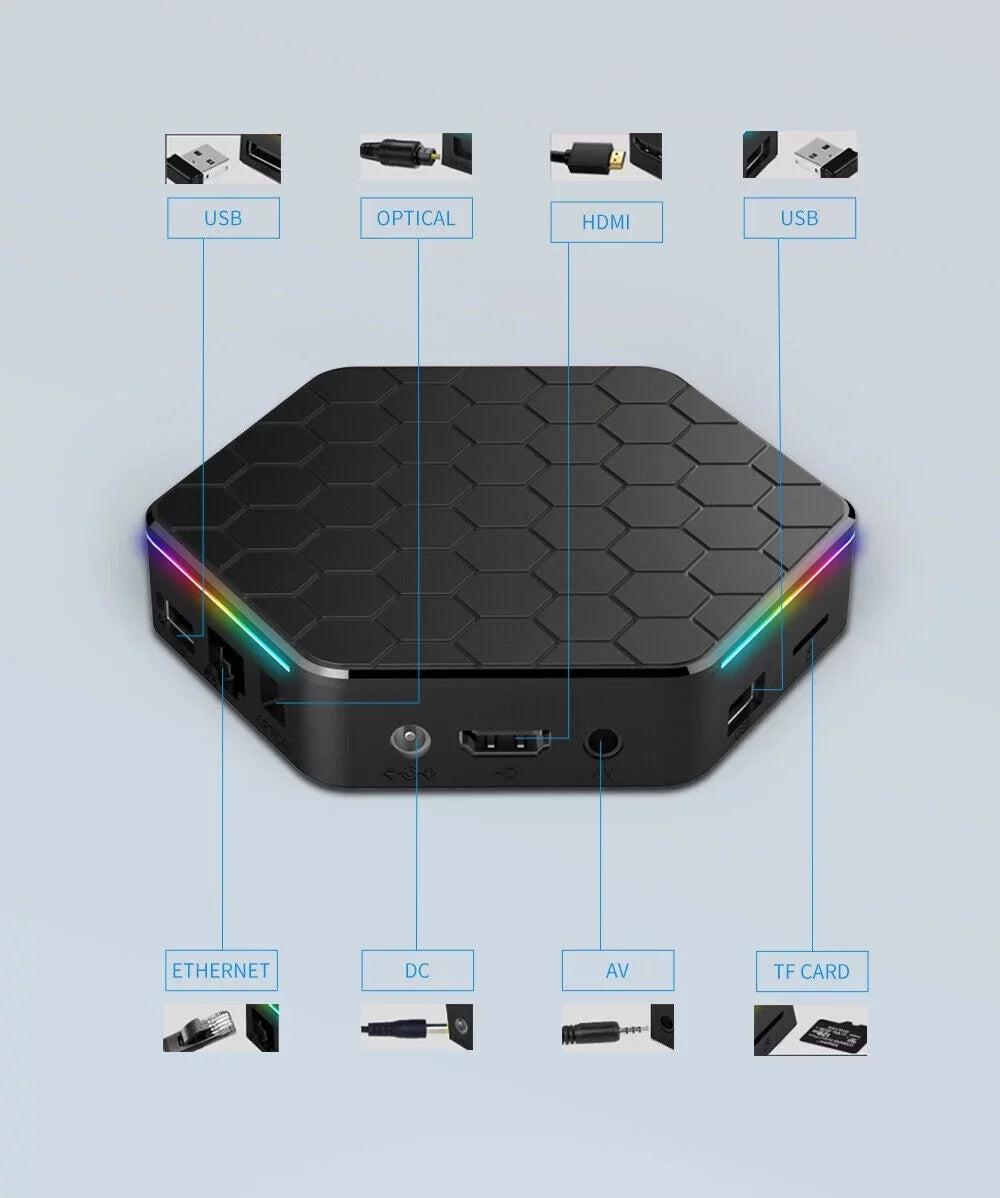 JahySizehow 6K HD Sizetream Player: T95Z Plus Sizemart Android 12.0 TV Box with 4+128G