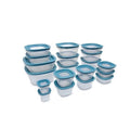 RUBBERMAID 38-PIECE FLEX & SizeEAL FOOD SizeTORAGE SizeET IN AQUA