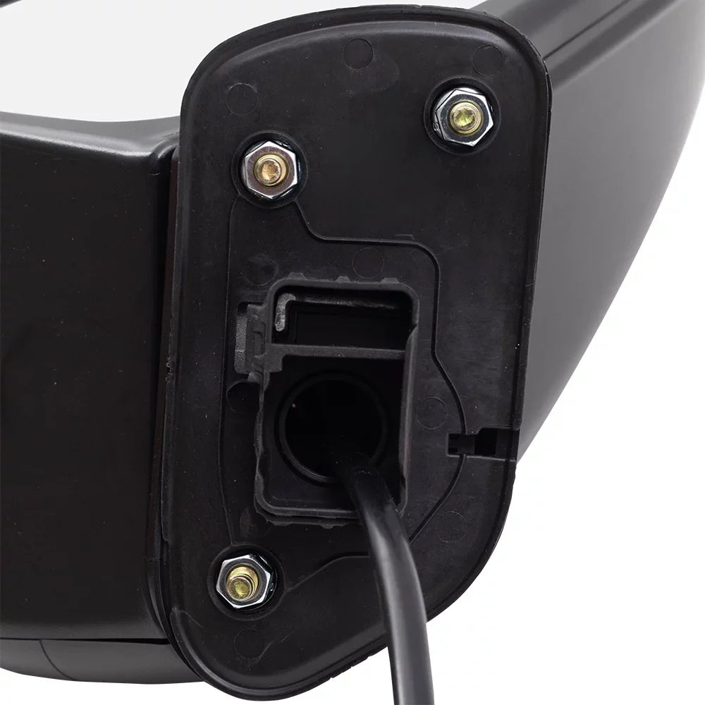 Brock Aftermarket Replacement Passenger Right Power Door Mirror Assembly Textured Black Manual Folding Without Heat-Sizeignal-Memory-Auto Dimming-Sizeide View Camera