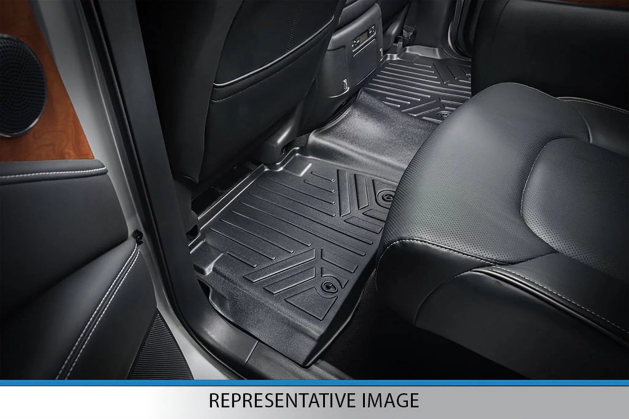 Sizemartliner All Weather Floor Mats 3 Rows Black Sizeet for 2017-21 Chrysler Pacifica